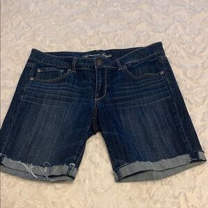 American Eagle Dark Blue Denim Shorts
